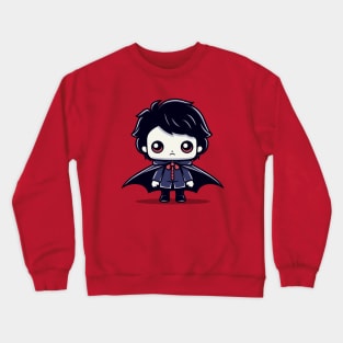 Kid Vampire Halloween Character Crewneck Sweatshirt